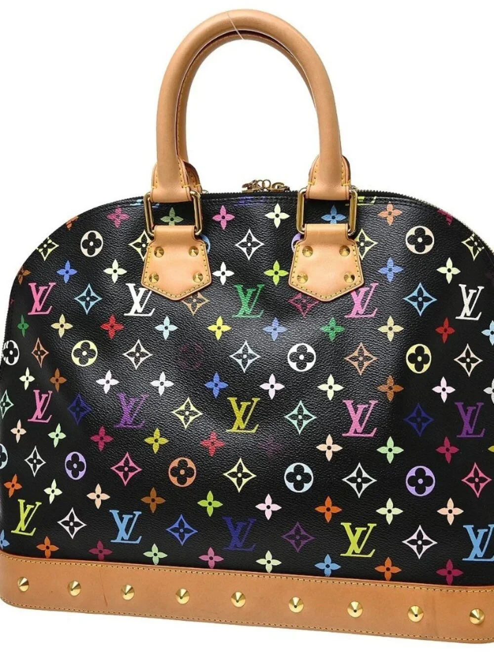 Best07 Louis Vuitton Monogram Multicolor Alma GM Handbag M40442 RC1151 NQ10914